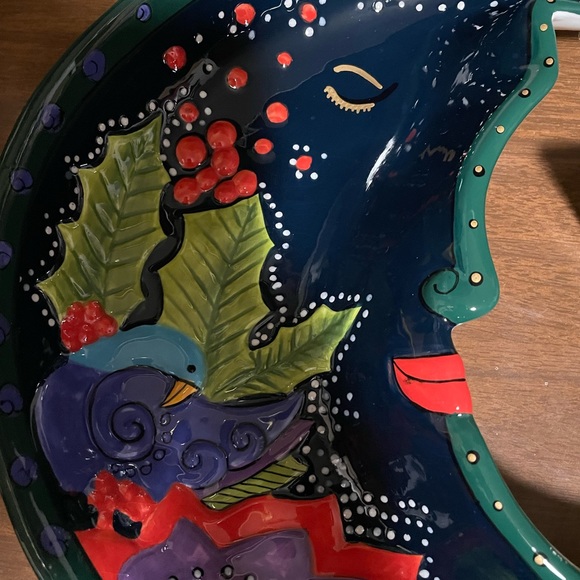 Ganz Bella Casa Crescent Moon Serving Bowl & Star Bowl, Chips, Dip, Appetizers - Picture 3 of 10